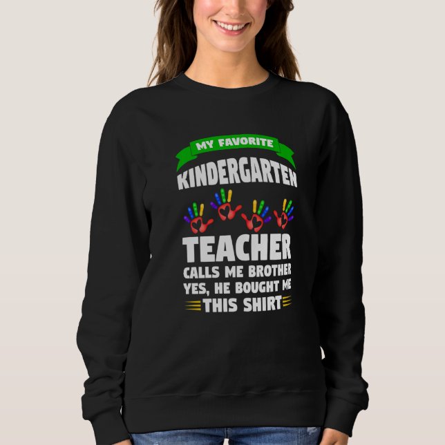 Camiseta Professor do jardim de infância chama professor ir (Frente)