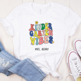 Camiseta Professor do Jardim de Infância Vibes