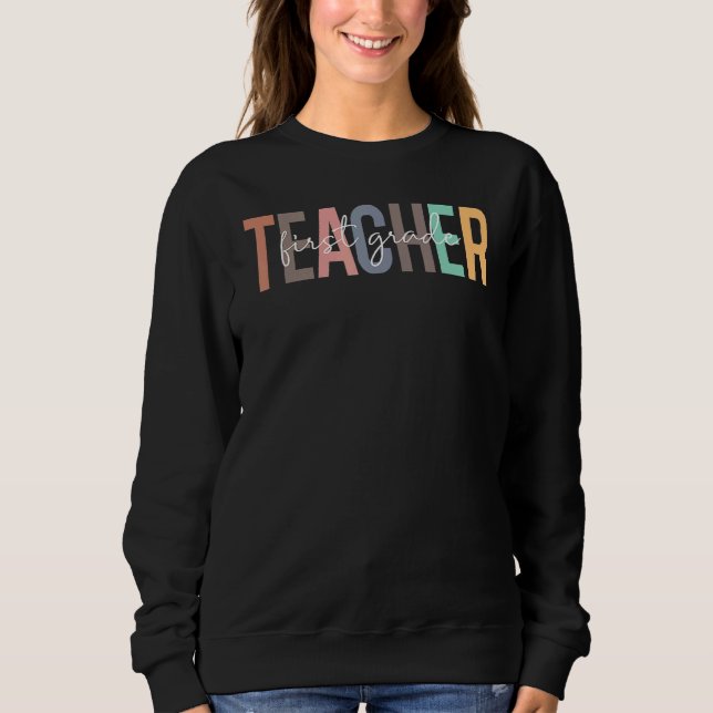 Camiseta Professor do Primeiro Ano de Volta às Aulas Primei (Frente)