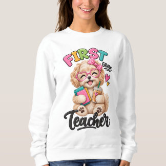 Camiseta Professor do Primeiro Ano | Maltipoo Adorável