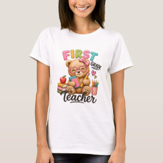 Camiseta Professor do Primeiro Ano | Urso Teddy Fofo
