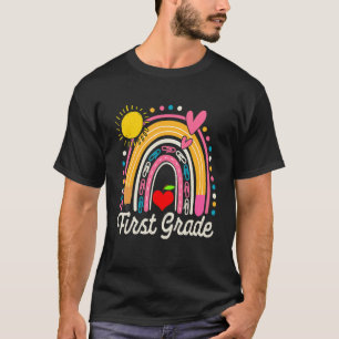 Camiseta Professor Do Primeiro Grau Do Arco-Íris Cuto De Vo