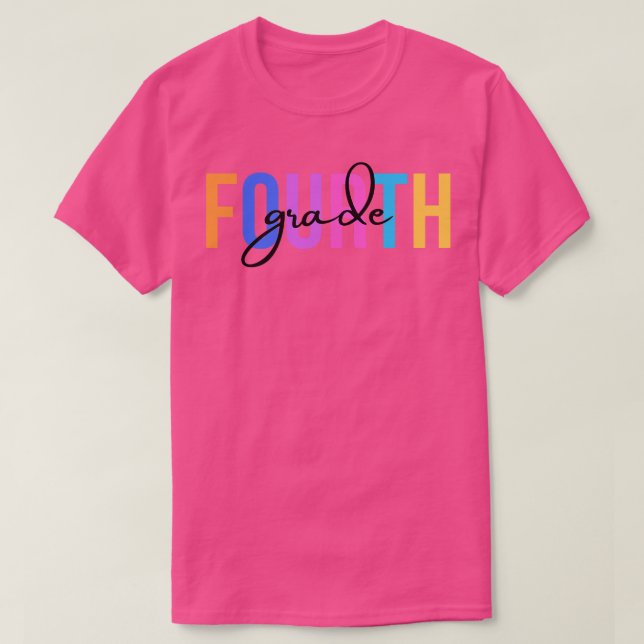 Camiseta Professor do quarto grau 4 (Frente do Design)