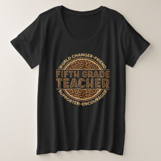 Camiseta Professor do Quinto Ano de Volta às Aulas Ensino