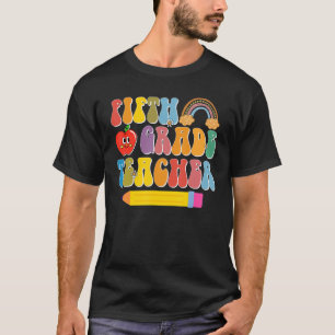 Camiseta Professor Do Quinto Ciclo De Volta À Escola Retro