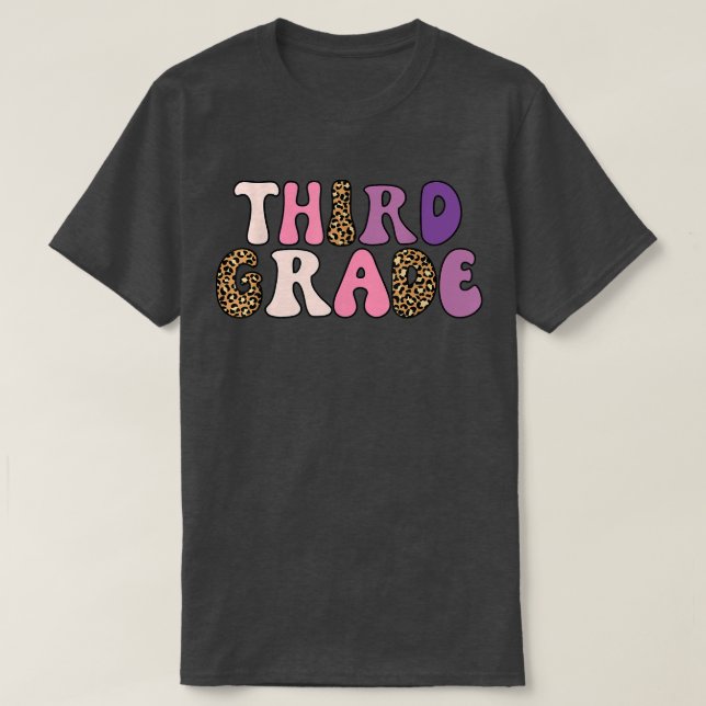 Camiseta Professor do terceiro ano de volta à escola (Frente do Design)