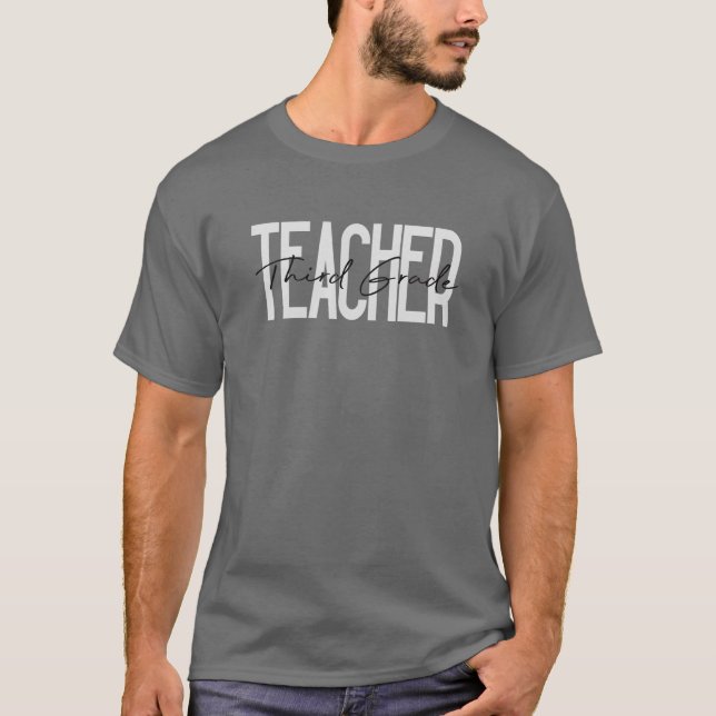 Camiseta Professor do terceiro grau, Ensino, Ensino (Frente)
