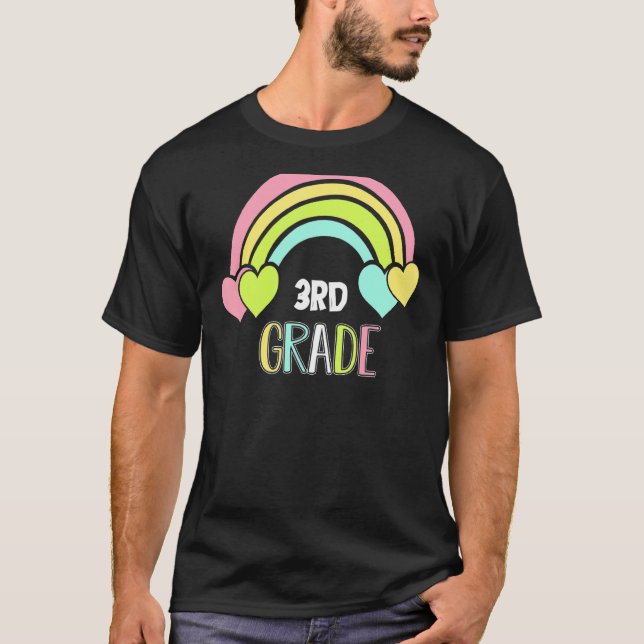Camiseta Professor do terceiro grau Estudantes do Arco-Íris (Frente)