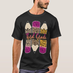 Camiseta Professor do Terceiro Grau Leopard Pencil De Volta