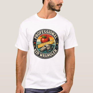 Camiseta Professor Domador de Crianças Emblem Retro