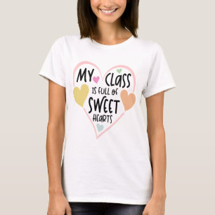 Camiseta Professor E Estudantes Dia de os namorados Sweethe