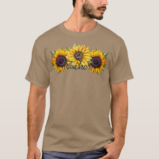 Camiseta Professor e Trio de Girassol