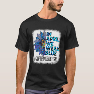 Camiseta Professor Ed Em Abril Usamos Azul Conscientização