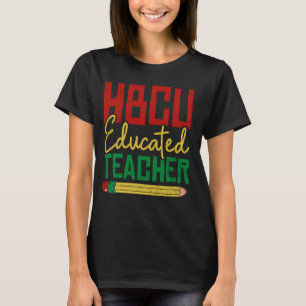 Camiseta Professor Educado pela HBCU Colégio Histórico Negr