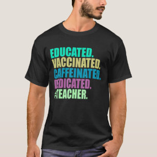 Camiseta Professor Educado Vacinado Cafeinado Dedicado
