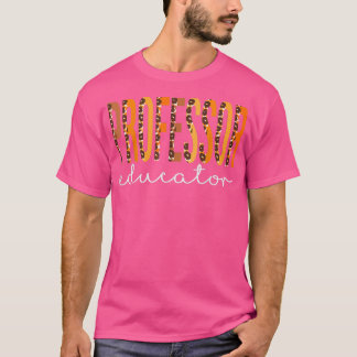 Camiseta Professor Educator leopard Fall Autumn Lovers Than