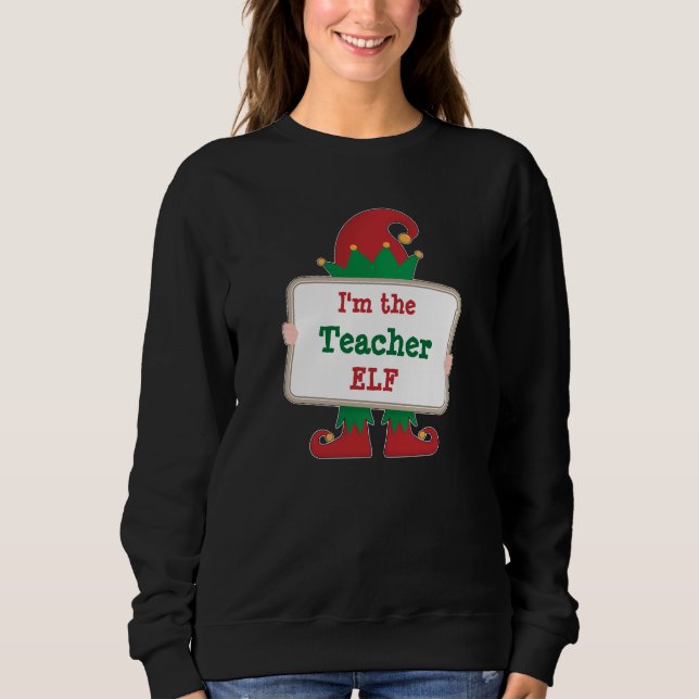 Camiseta Professor Elf | Elf de Natal Personalizado (Frente)
