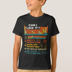 Camiseta Professor Engraçado Aluno Ciência Posso Lamber Iss