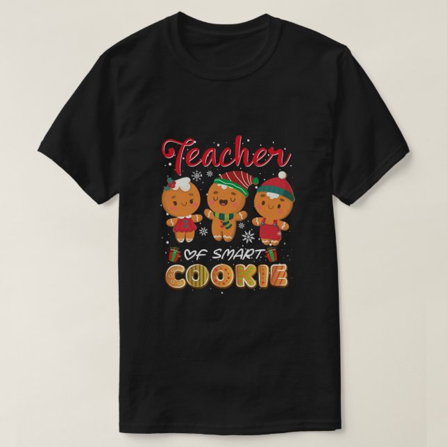 Camiseta Professor Engraçado De Biscoitos Inteligentes Ging (Frente do Design)