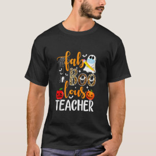 Camiseta Professor Engraçado Leopard Fab Boo Lous Professor