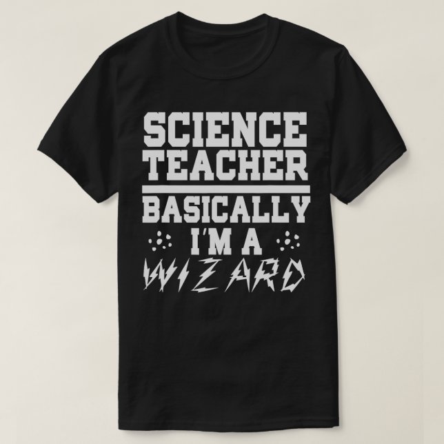 Camiseta Professor Engraçado Professor De Ciência Basicamen (Frente do Design)