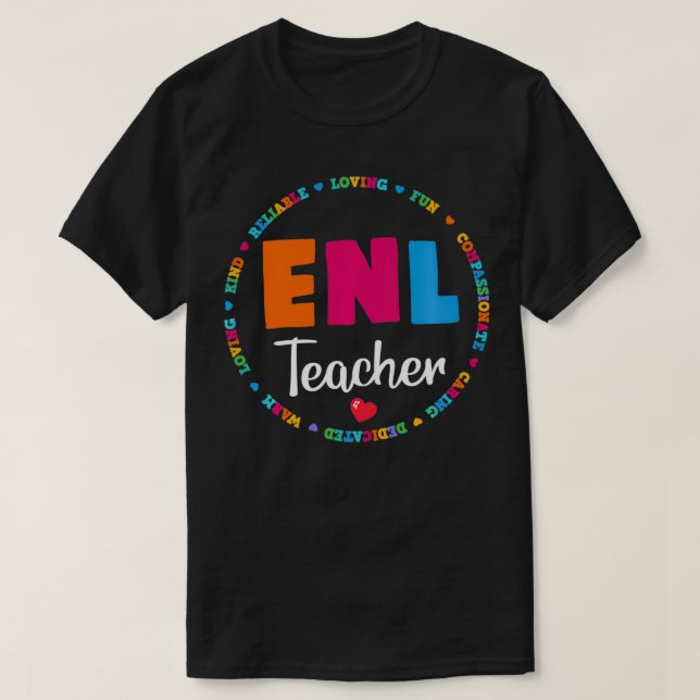 Camiseta Professor ENL Esquadrão Inglês Nova Língua Tripula (Frente do Design)