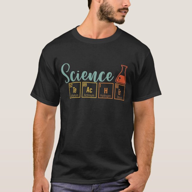 Camiseta Professor Ensino de Ciência Engraçado Ensinando Vi (Frente)