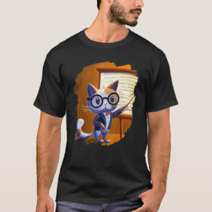 Camiseta Professor Escola Gatinho Gato Bonito
