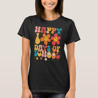 Camiseta Professor Escola Groovy Aluno Feliz 100 Dias De Sc