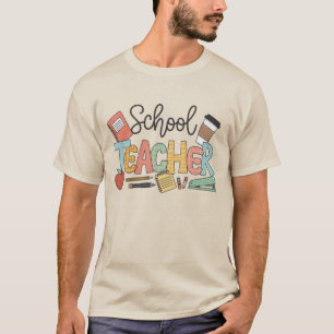 Camiseta Professor Escolar Ensinando Presentes de Líderes F