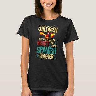 Camiseta Professor espanhol Espanha Linguagem de Lição de L