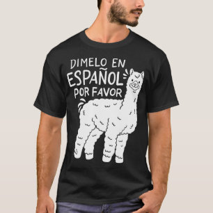 Camiseta Professor espanhol Llama