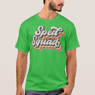Camiseta Professor Especial De Educação De Vintage Sped Squ