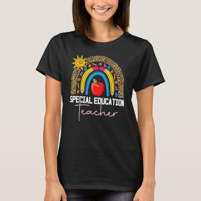 Camiseta Professor especial de educação Ed SPED Leopard Rai (Frente)