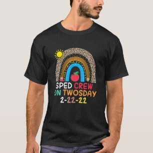 Camiseta Professor especial de educação SPED Crew Rainbow