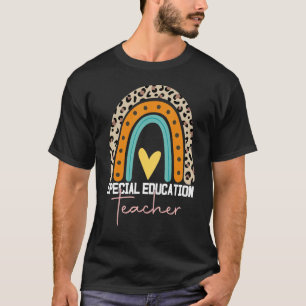 Camiseta Professor Especial De Educação Sped Ed Sped Leopar
