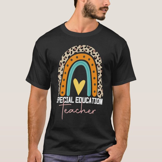 Camiseta Professor Especial De Educação Sped Ed Sped Leopar (Frente)