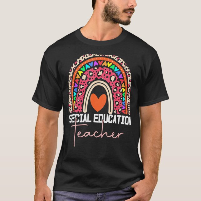 Camiseta Professor Especial De Educação Sped Ed Sped Leopar (Frente)