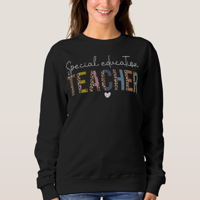 Camiseta Professor Especial De Educação Sped Ed Sped Leopar (Frente)