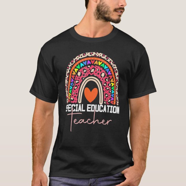 Camiseta Professor Especial De Educação Sped Ed Sped Leopar (Frente)