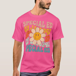 Camiseta Professor especial educacional Retro Daisy Groovy