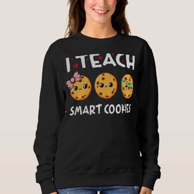 Camiseta Professor Eu Ensino Biscoitos Inteligentes De Volt (Frente)