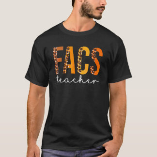 Camiseta Professor Facs Esquadrão Leopardo Fofo Outono Outo