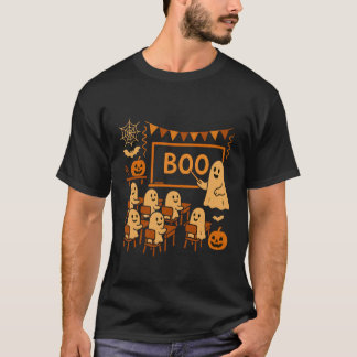 Camiseta Professor Fantasma de Halloween Ensinando Boo ao A