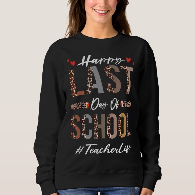 Camiseta Professor Feliz Dia Passado Da Escola Leopardo De  (Frente)