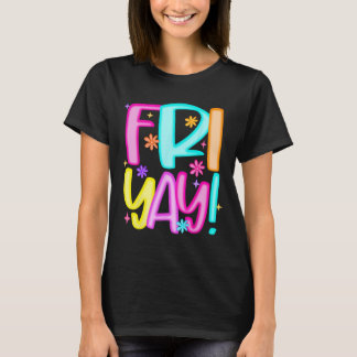 Camiseta Professor Feliz Sextou Fim de Semana Sexta-feira P
