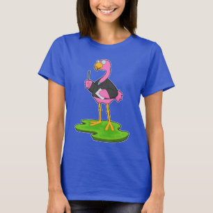 Camiseta Professor Flamingo Pointer stick School