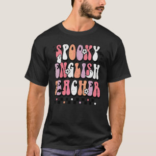 Camiseta Professor Floral Fantasmagórico Groovy Inglês Hall