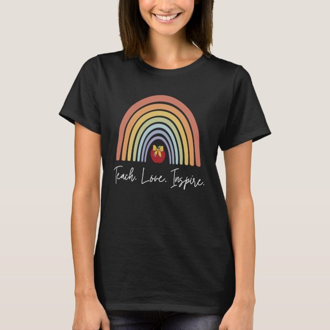 Camiseta Professor Fofo Ensinar Amor Inspirar (Frente)