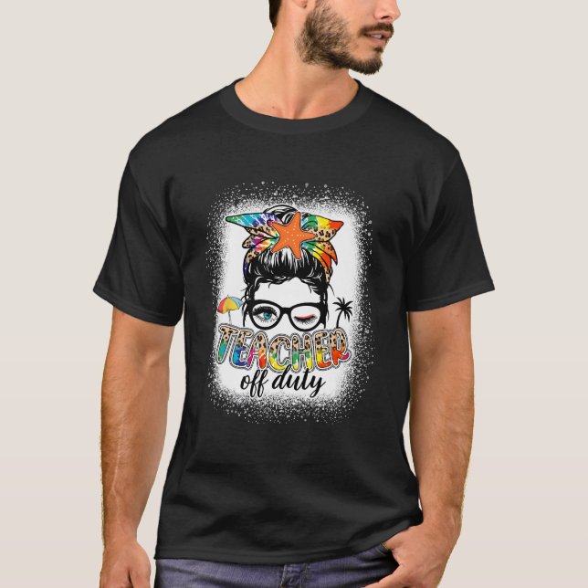 Camiseta Professor fora do dever no último dia de escola Fé (Frente)